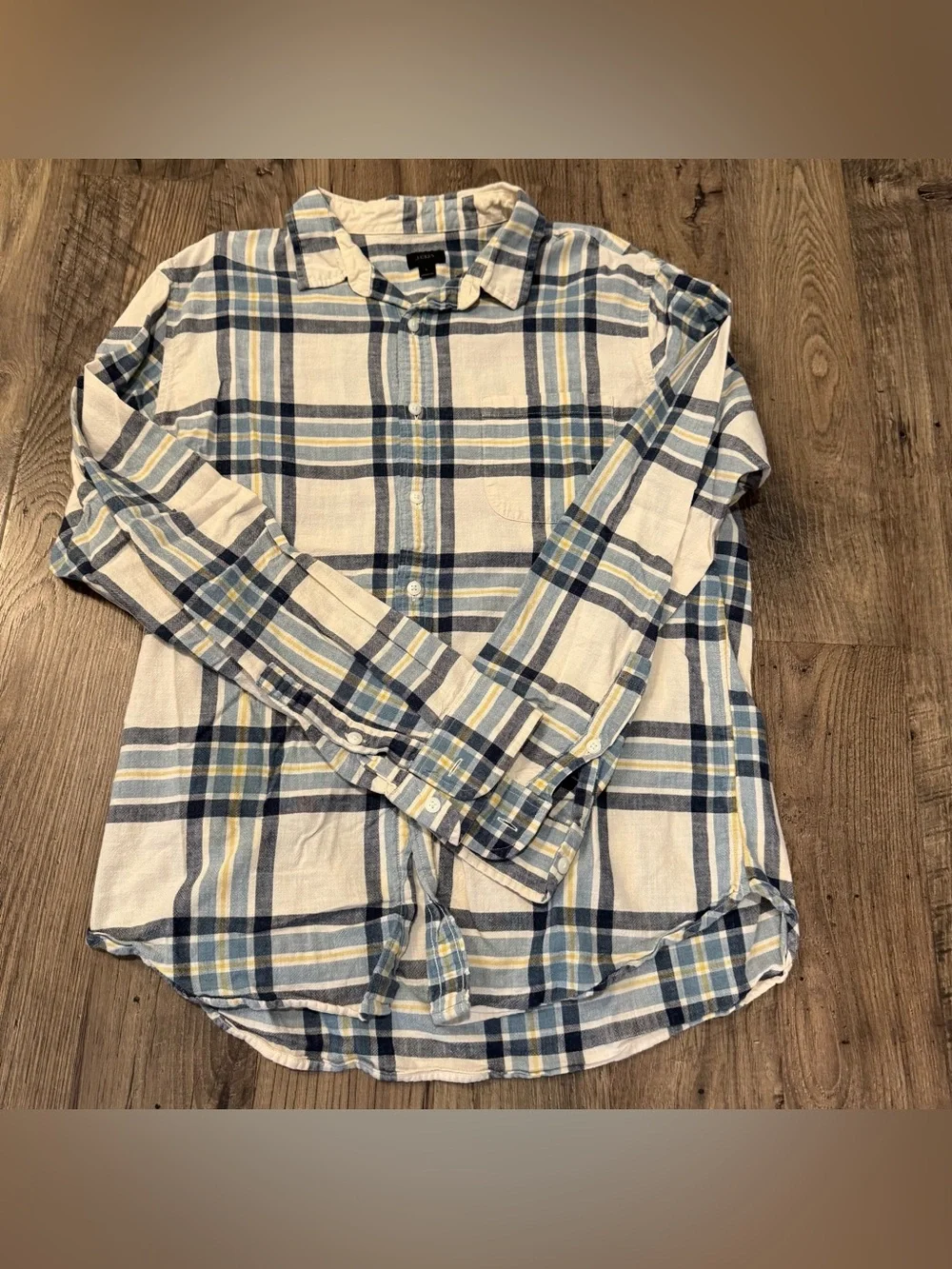 EUC J.Crew Men's Plaid Button-Up Shirt